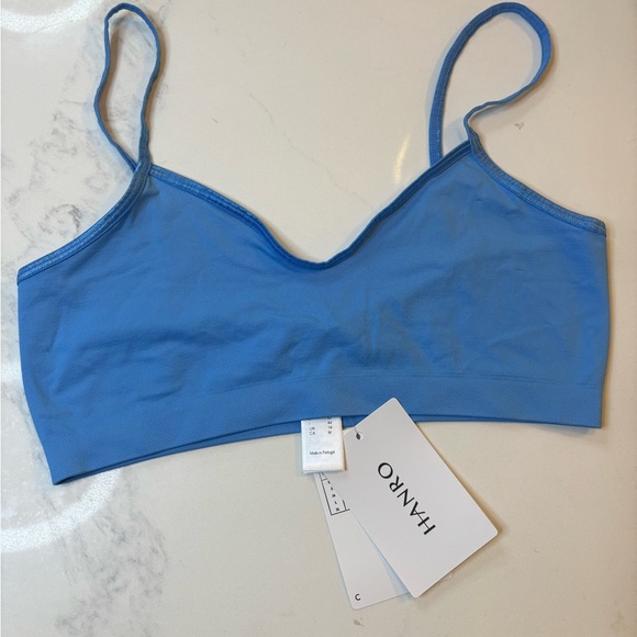 NWT HANRO Women's Touch Feeling Blue Bralette size M - Picture 2 of 6